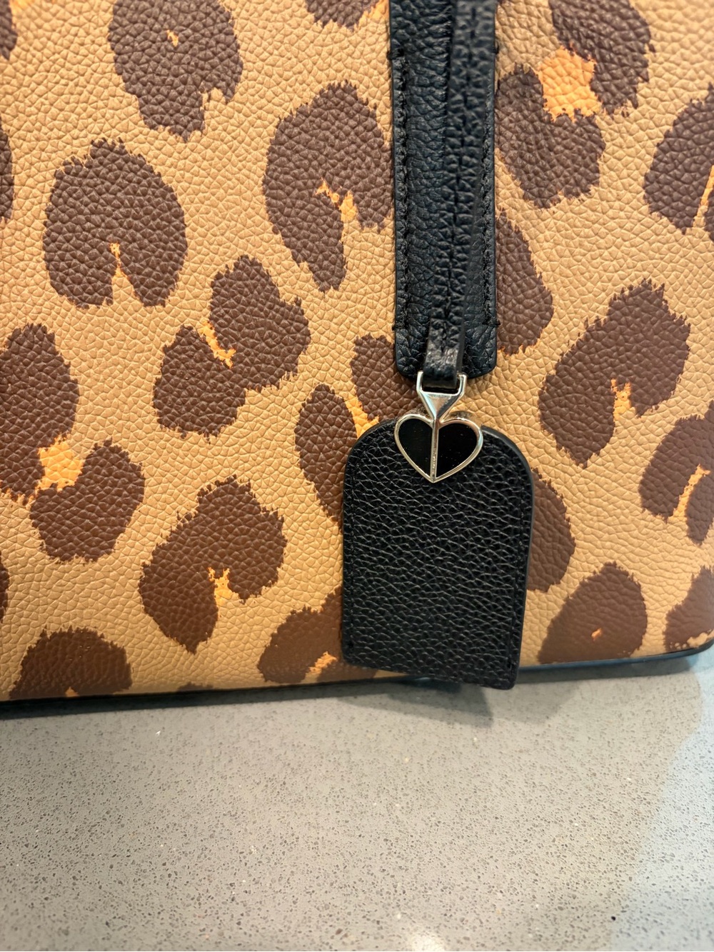 Kate Spade New York Medium Margaux Leopard Print Leather Satchel - Brown EUC - Picture 4 of 13